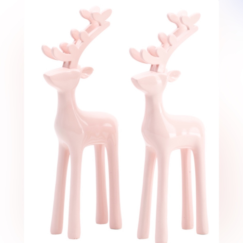 Martha Stewart pink reindeer 2 piece